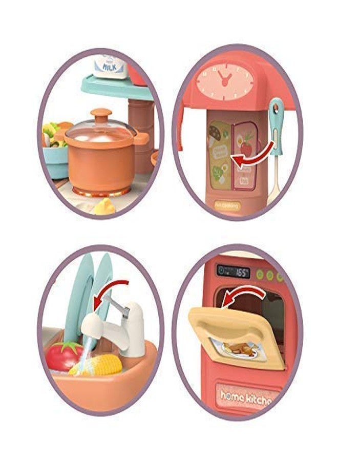 TECHTOY Pretended 29-Piece Kitchen Set, Music, Real Water Tap, Actually Fell Of Kitchen For Your Kids Don, T Miss It (Pack Of 29 Pcs), Plastic- Multi Color - Image 4
